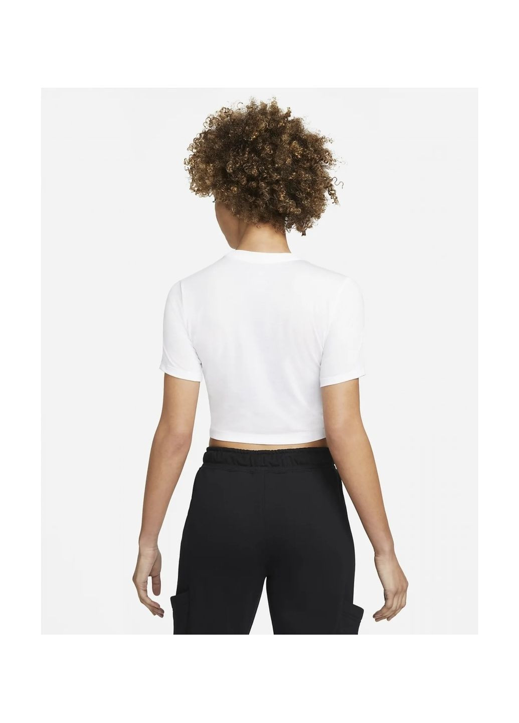 Футболка жіноча W Nsw Tee Slim Crp Air White Dn5852-100 Nike - (365962126)