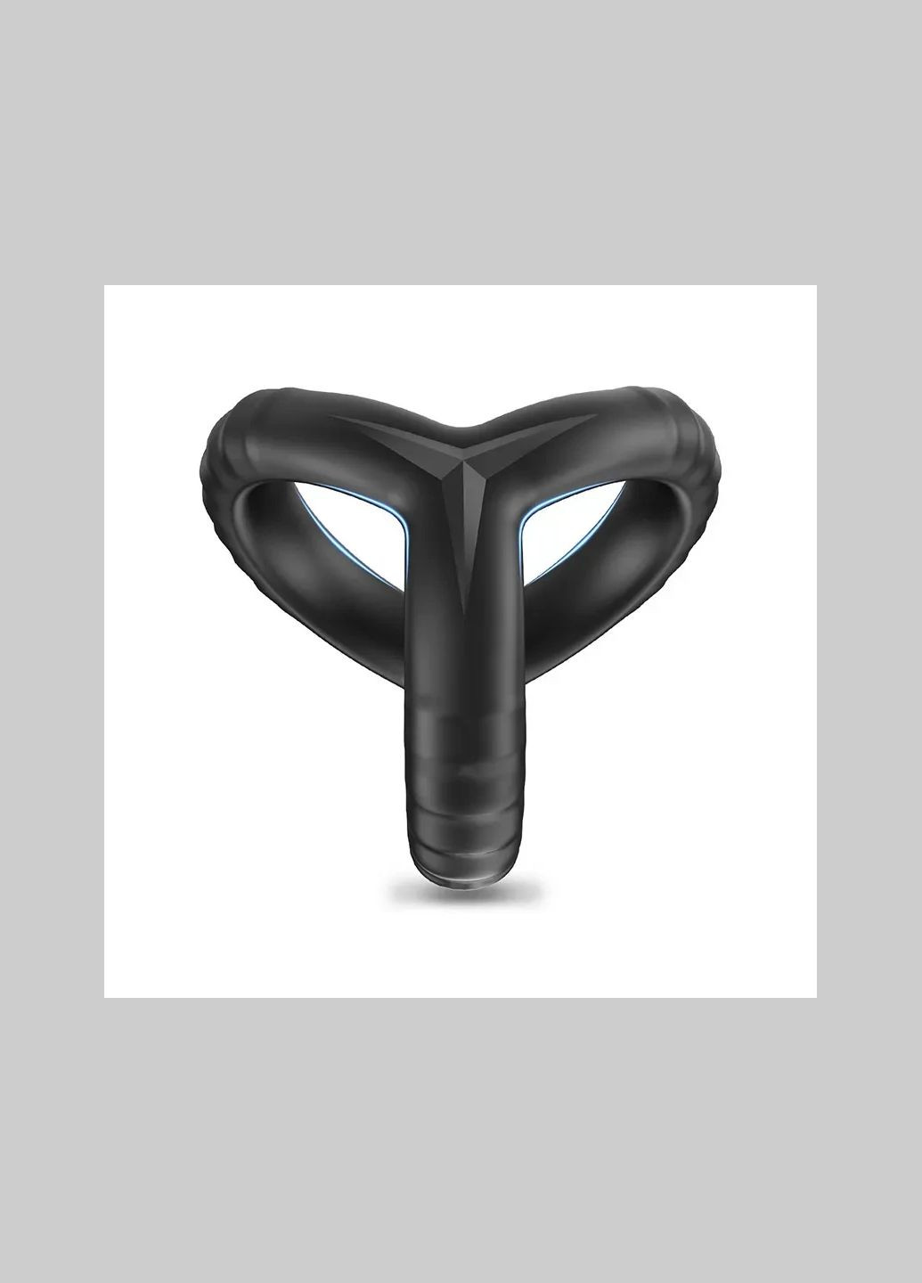 Ерекційне колько силіконове для члена і мошонки чорне на пеніс чоловічий для тривалої ерекції No Brand (341309926)