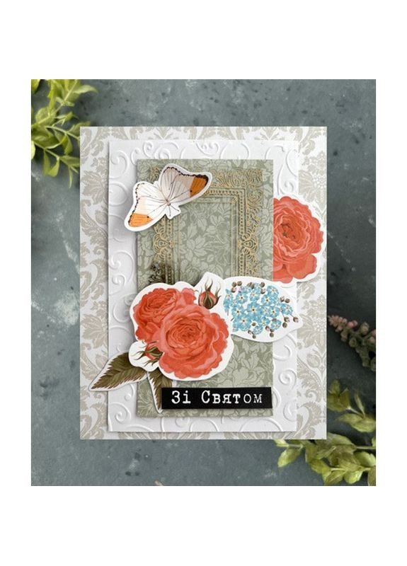 Набір для створення вітальних листівок "Трояндові мрії" FDGCK-042, 6 шт Bambi (361146706)