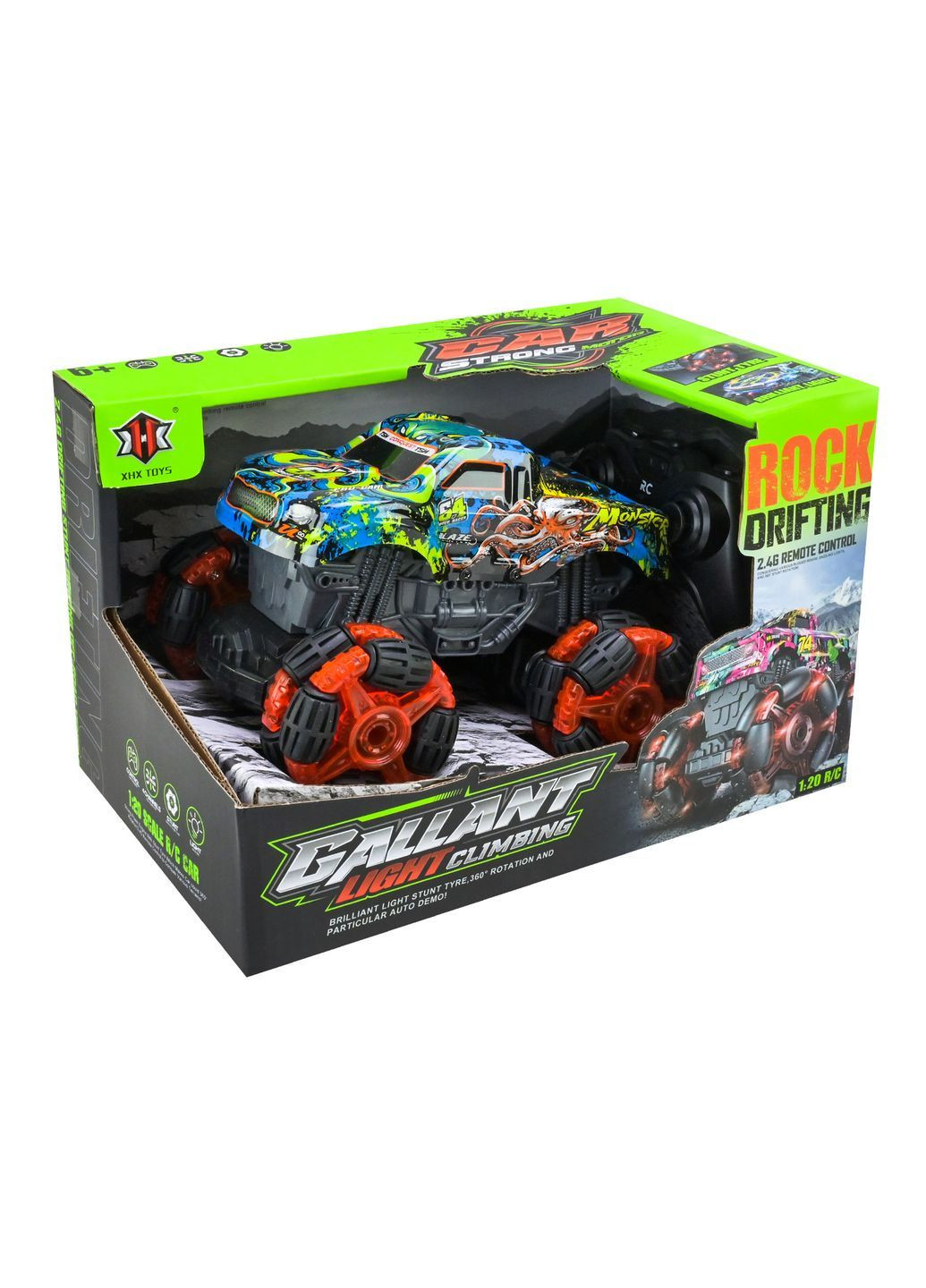 Радіокерований позашляховик з підсвіткою, іграшкова машина в асортименті - No Brand 000-031 (371929121)