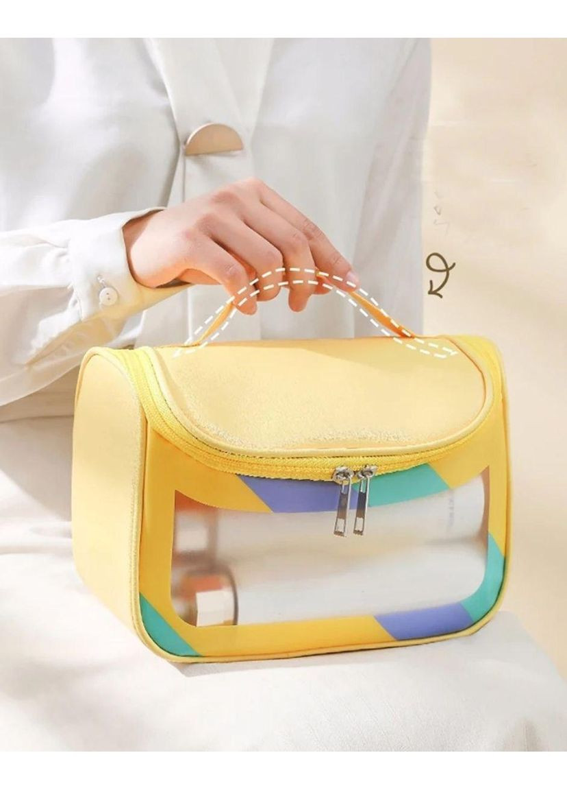 Косметичка - органайзер для косметики "Washbag" Жовта No Brand (299871202)