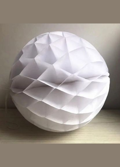 Соти куля паперова 5 см білий Jannet Гірлянда соти (317276444)