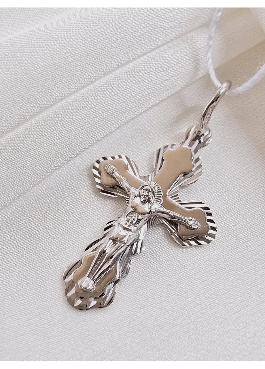 Золотий хрестик з розп’яттям 118б-1п Харківська ювелірна фабрика (365814901)