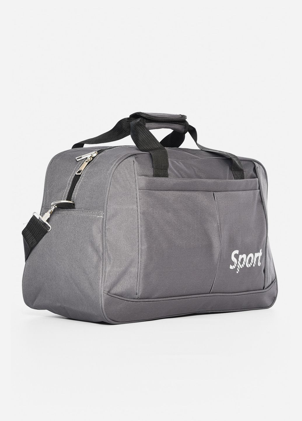 Сумка дорожная унисекс серого цвета Let's Shop (311504011)