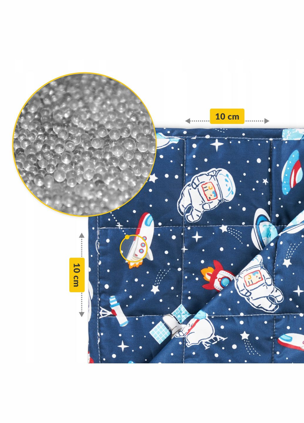 Одеяло тяжелое (отягощенное) 5 кг 100 x 150 см детское Blue (P-5905973403559) 4FIZJO (329901421)