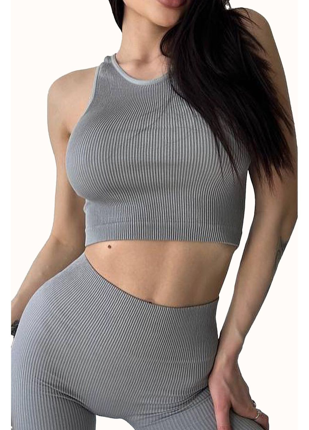 Топ-халтер в рубчик Halter Top Rib Giulia — 365858831