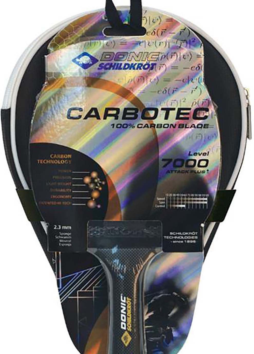 Набор для пинг-понга CarboTec 7000 incl. cover Donic (302228052)