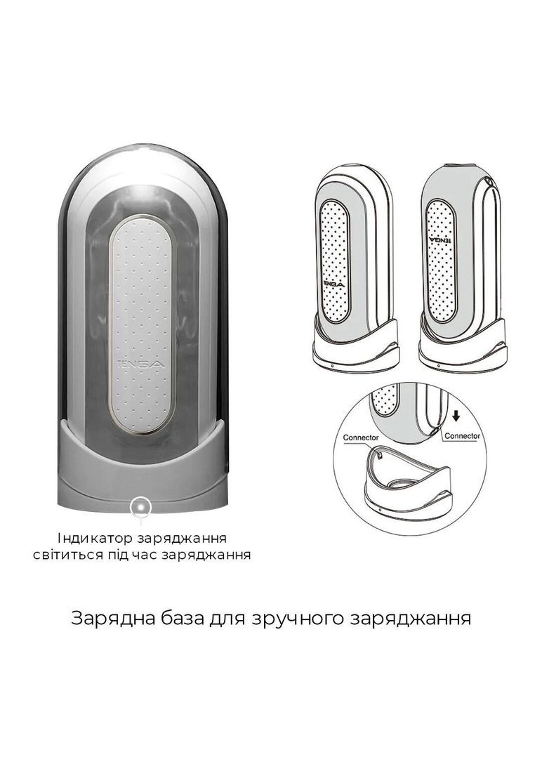 Вибромастурбатор Tenga Flip Zero Electronic Vibration White, переменная интенсивность, раскладной No Brand (366879760)