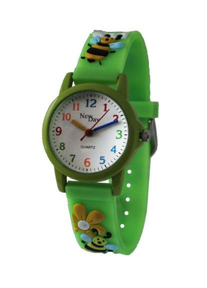 Часы детские наручные Пчелки. зеленый NEWDAY (362413741)
