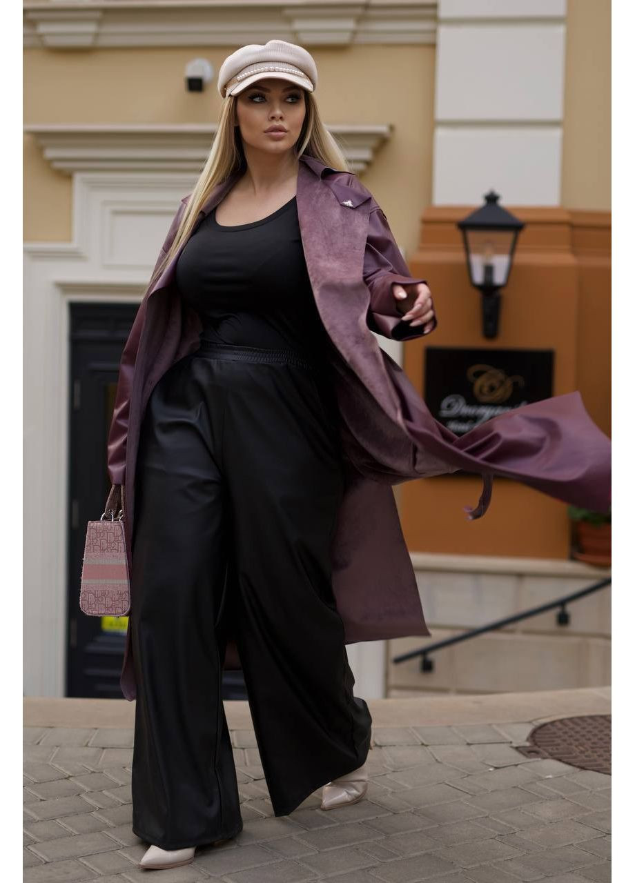 Тренч Шкіряний Україна тренчкот без застібки демісезон (357490317)