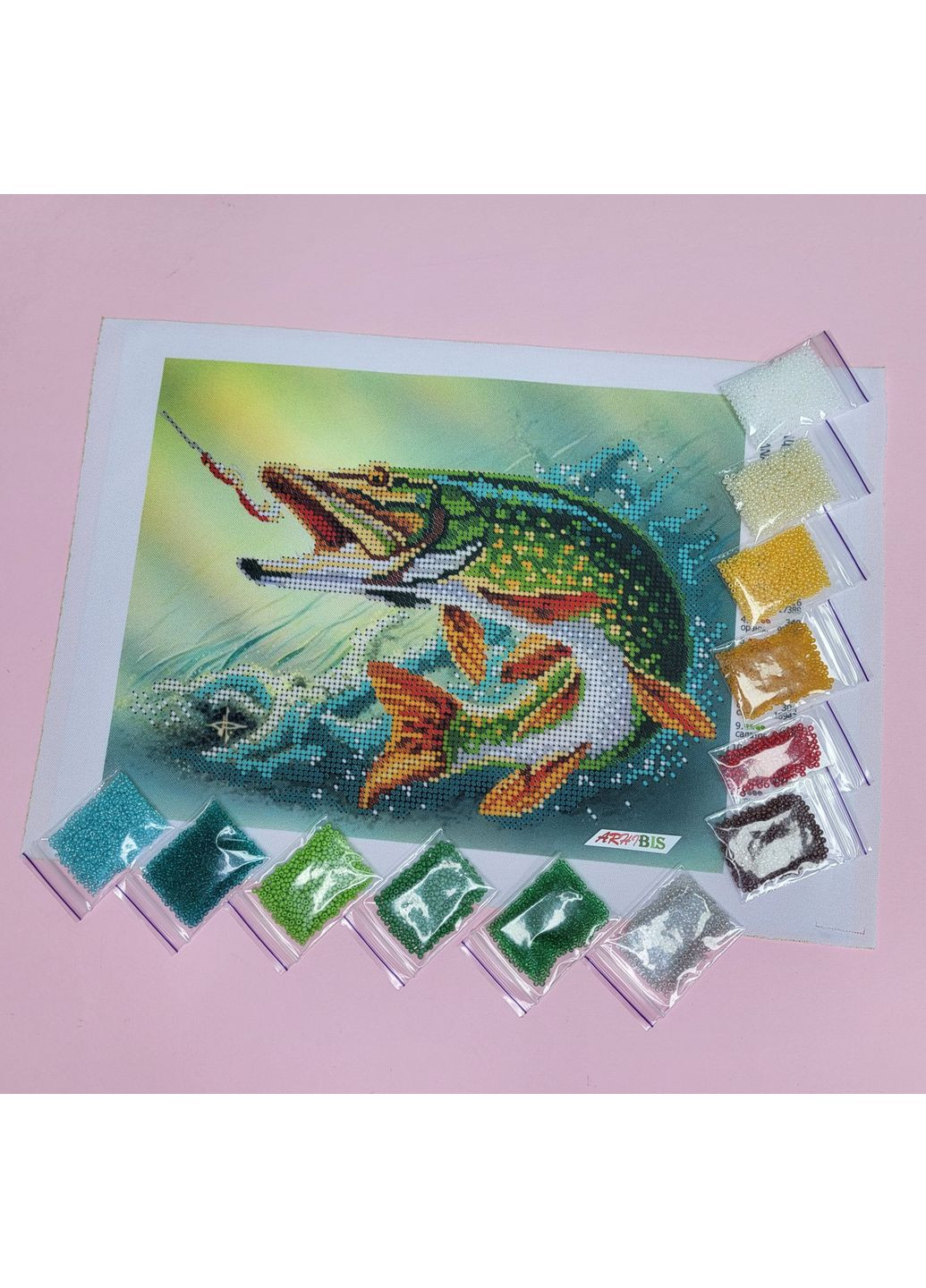 НАБОР ARHIBIS 2246 Щука, набор для вышивания бисером картины Dana (369666242)