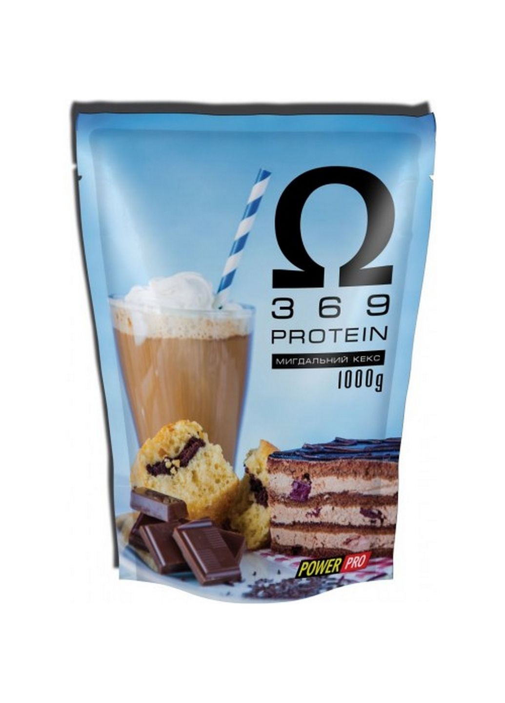 Протеин Omega 3 6 9 Protein, 1 кг - миндальный кекс Power Pro (293342626)