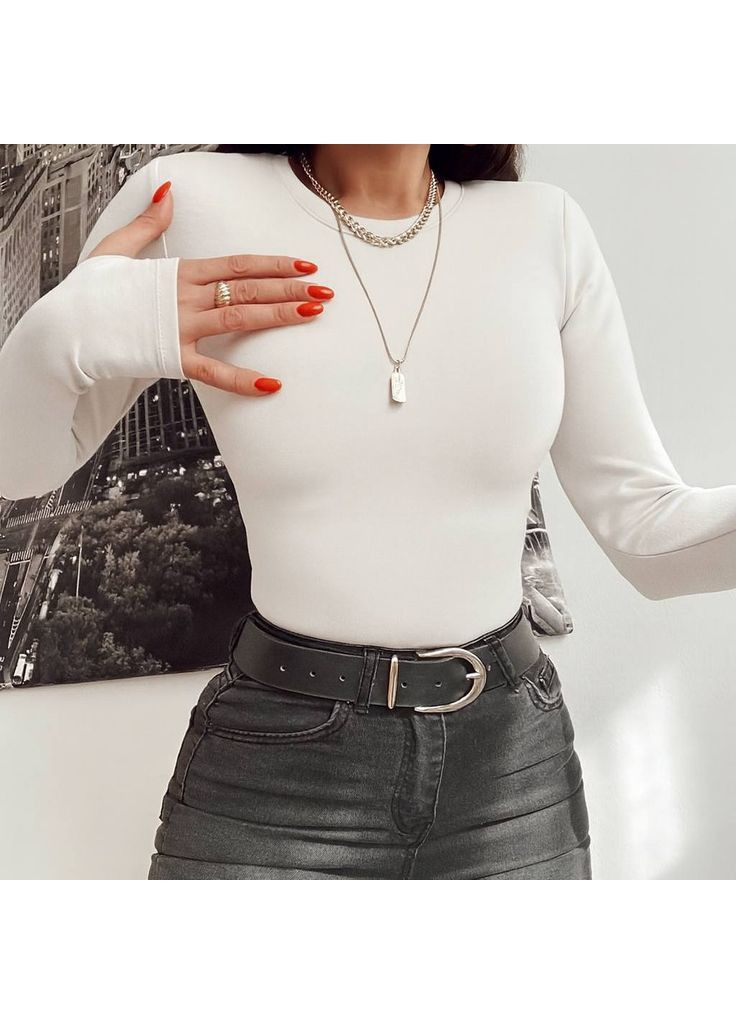 Базовий лонгслів з довгим рукавом No Brand (364961278)