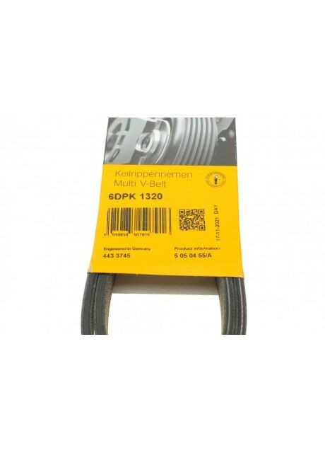 Полікліновий ремінь VW TRANSPORTER V 3.2 V6 02/04-11/09 (Вир-во ) 6DPK1320 C.I.U ContiTech (366206664)