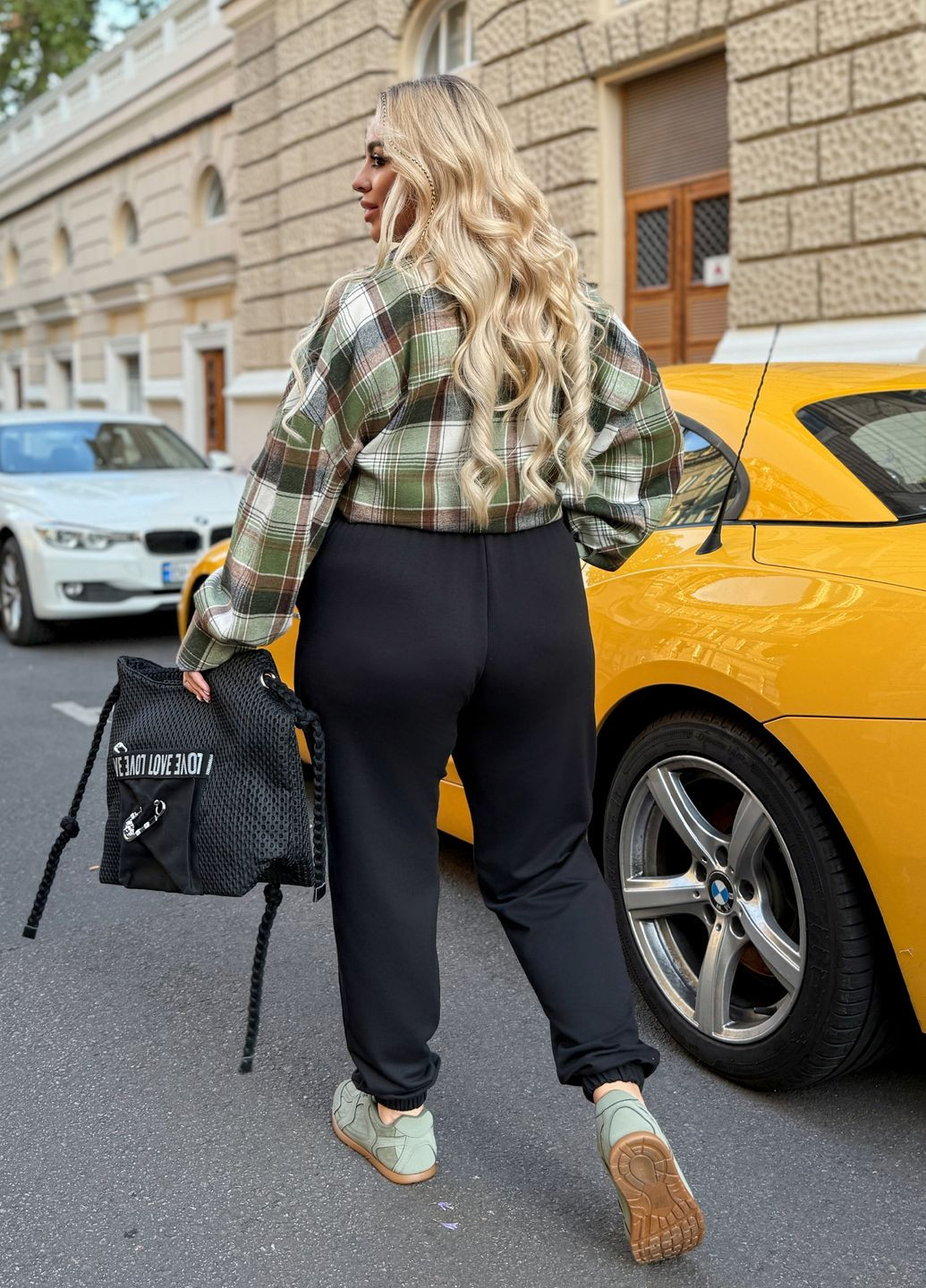 Спортивні штани джогери жіночі з двонитки No Brand (362734056)