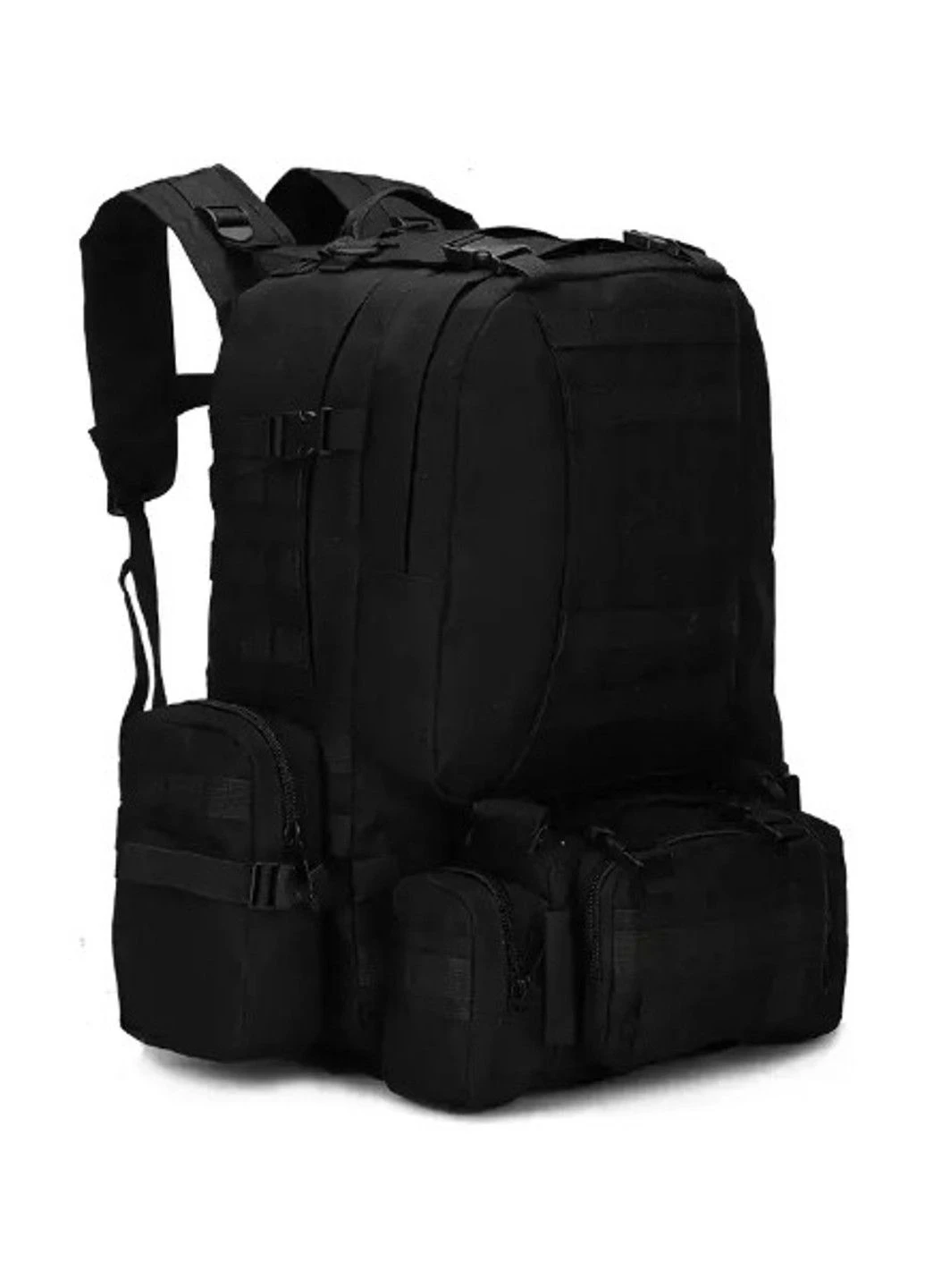 Тактичний рюкзак 52л з тканини Oxford Чорний No Brand (332635312)
