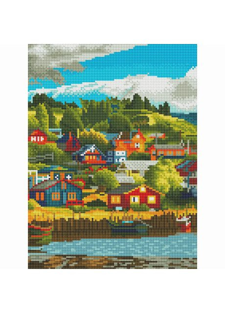 Алмазна мозаїка Селище біля озера (RDBS7013) Brushme (370256769)