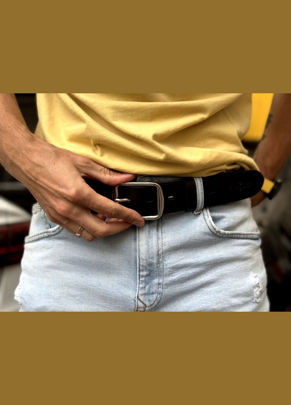 Мужской ремень Barrie кожанный No Brand (336025478)