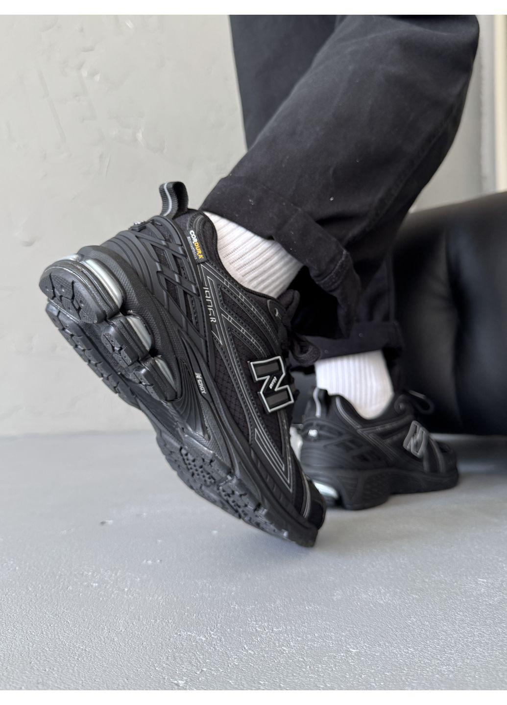 Чорні Осінні кросівки чоловічі new balance 1906r cordura black silver termo | нью беланс 1906r чорні No Brand