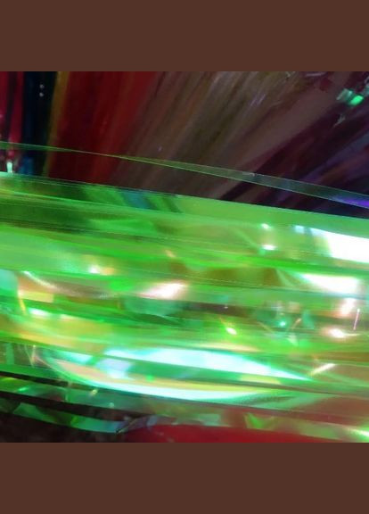 Мішура для фотозони 2 м на 1 м перламутрово-салатовий Jannet Дощик (316430777)