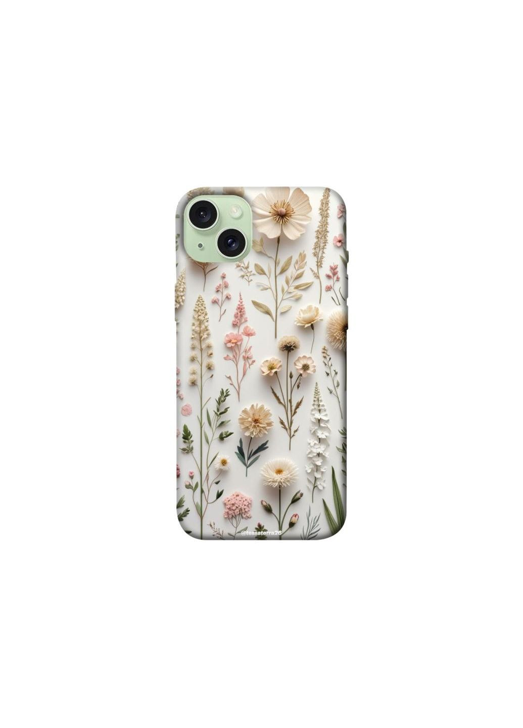 Чохол на Apple iPhone 15 Plus (6.7") Floral design ver.1 Frontalka (361331881)