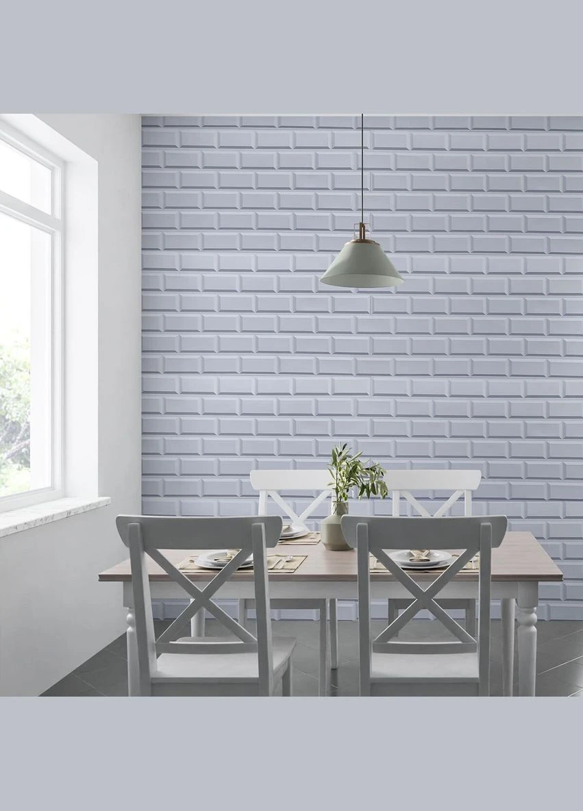 Декоративна ПВХ панель біла клінкерна цегла SW-00001431 960х480х4мм Sticker Wall (298284313)