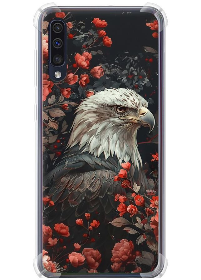 Силіконовий протиударний с посиленими кутами чохол 'Квітковий вартовий' для Endorphone Samsung Galaxy A50 2019 A505F (291125646)