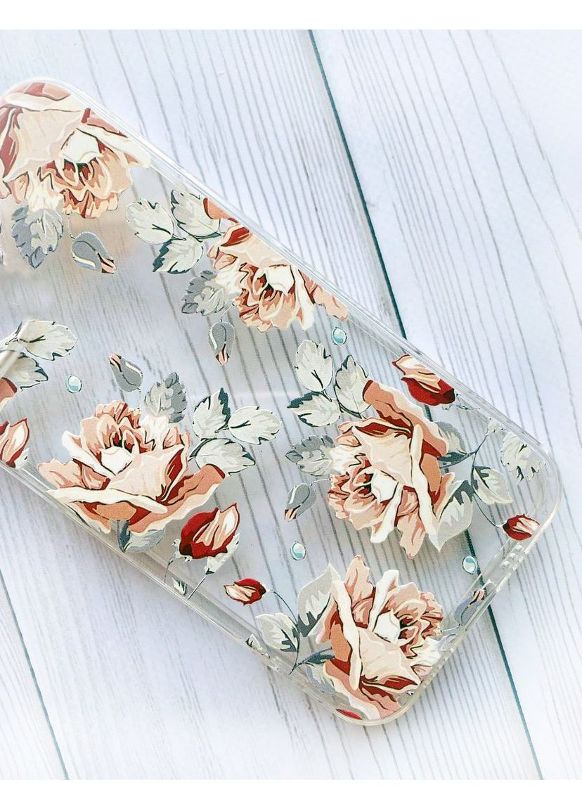 Чехол с утолщенными углами на Samsung Galaxy S24:: Фон Розы (принт 273) CASE CONTROL (360678863)