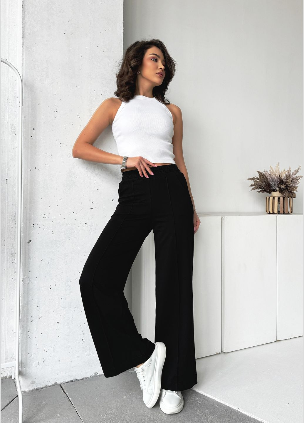 Виразні і ефектні штани-кюлоти з турецької двунитки InFashion Штани (322539627)