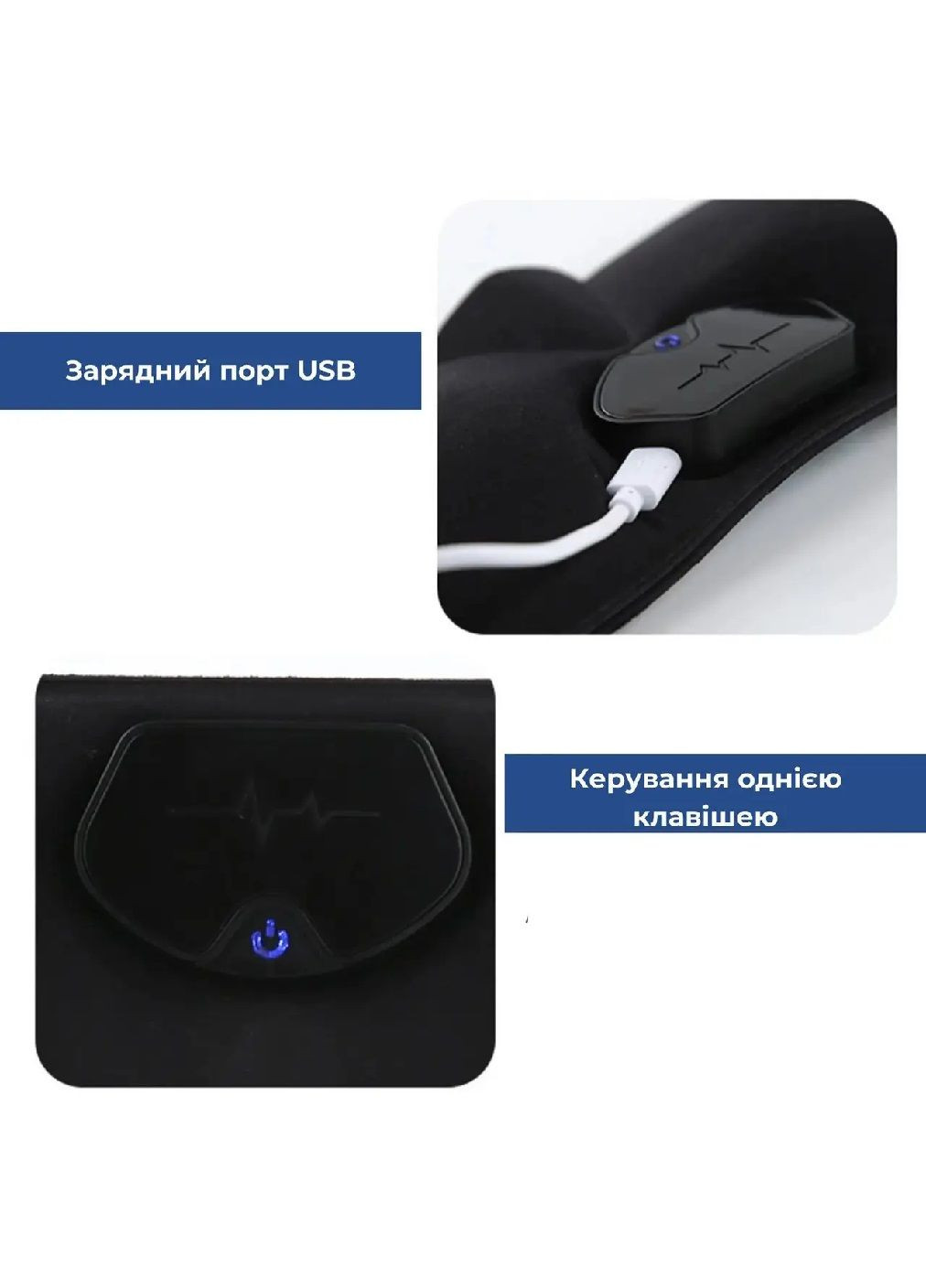 Маска для сна аккумуляторная от храпа с легкими вибрациями дышащий гипоаллергенный материал 25х9,5х1 см (479458-Prob) Unbranded (319301955)