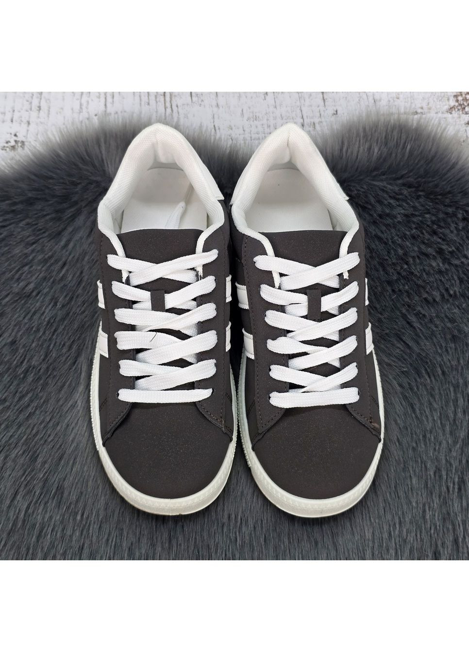 Кроссовки женские Dual графитовые демисезоны (360897933)