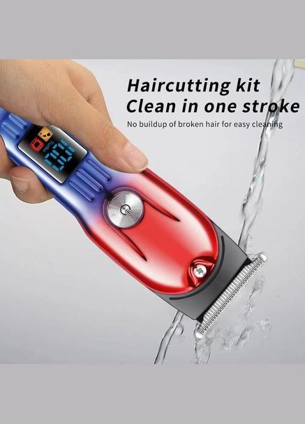 Аккумуляторная машинка GM-8036 для волос с LED-дисплеем Geemy (346048374)