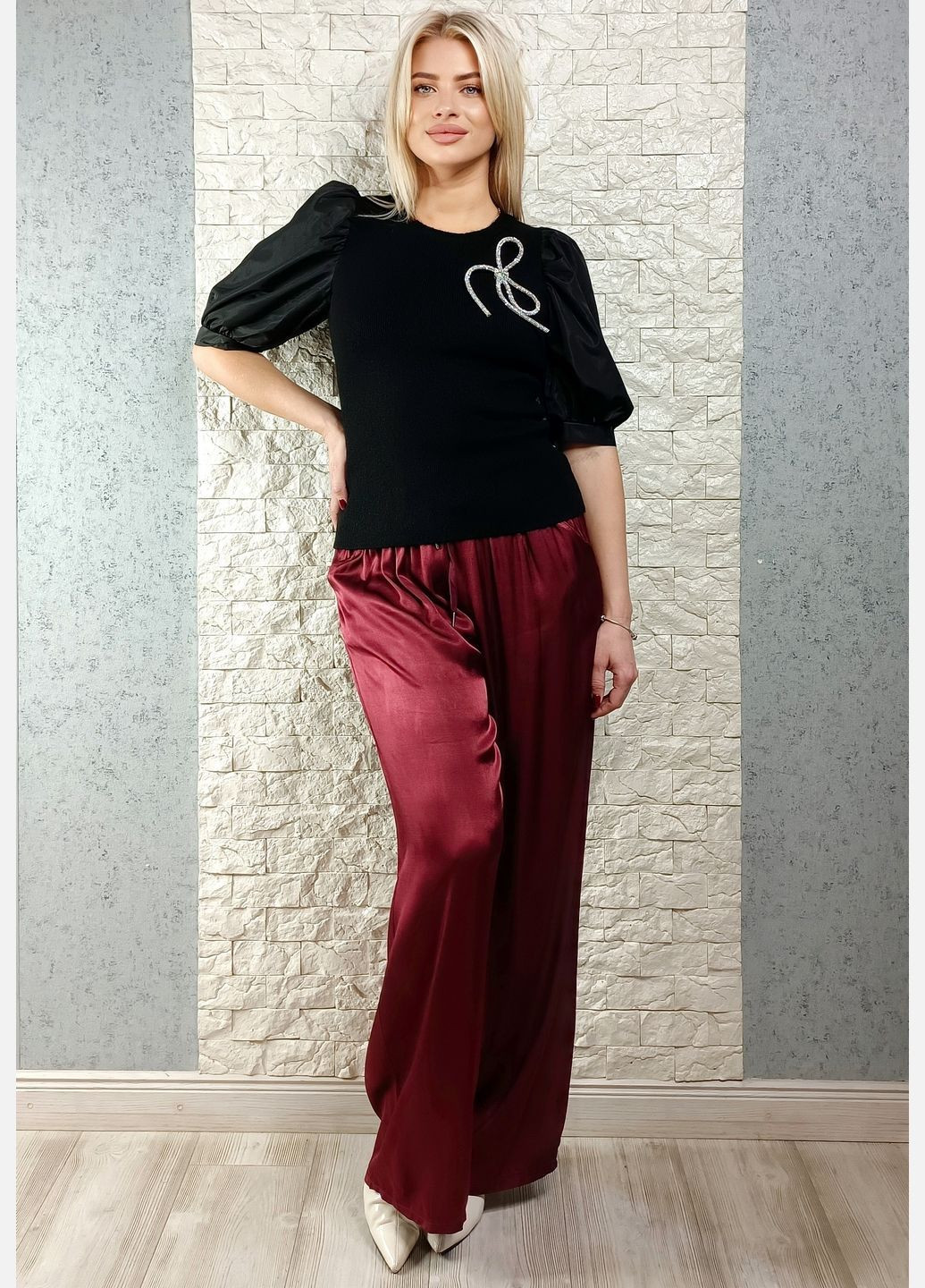 Брюки New Collection з віскозного шовку (366527326)