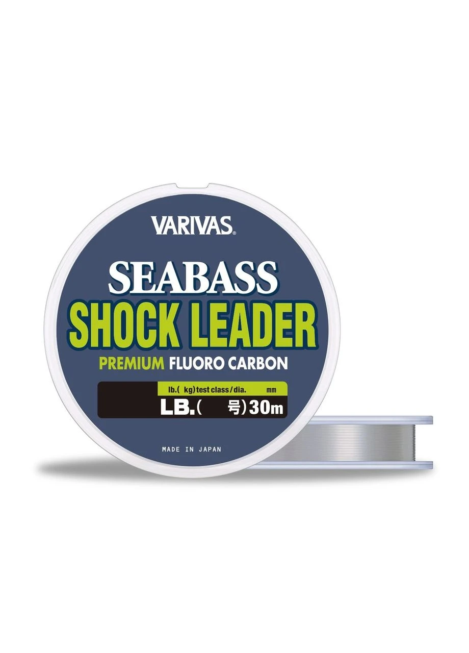 Флюорокарбон Sea Bass Fluoro Shock Leader 30м 0.405мм 22LB 11кг Varivas (397889661)