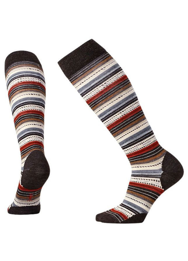 Термоноски Women's Margarita Knee High Socks Черный-Белый Smartwool (282699550)