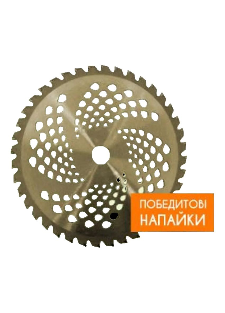 Ніж для мотокоси 40-зубий з побідитовими напайками 255х25.4х1.3 мм X-Treme (315553679)