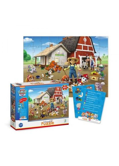 Віммельпазл "Щенячий патруль: На фермі", 60 елементів Dodo (363321634)