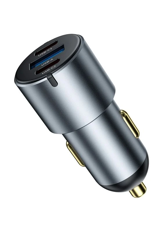 АЗУ WIWU CC032 Nano Pro PD60W 60Вт 1USB-A 2USB-C пластик серый No Brand CC032 Nano Pro PD60W+QC3.0 (402064898)