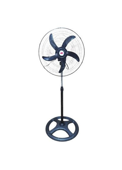 Напольный вентилятор WX-1811 200Вт 50см с защитной решеткой и регулировкой высоты 30м² Черный Wimpex (338834153)