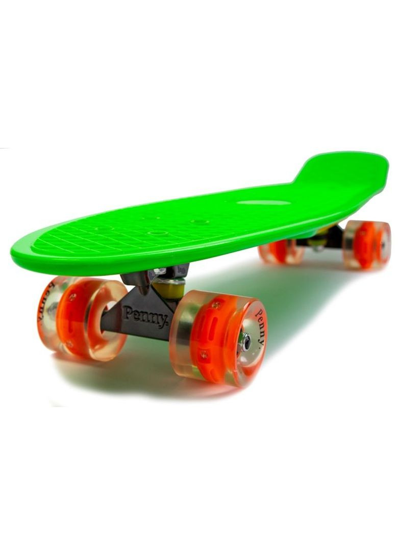 Пенні борд Nickel 27". Green (cвітяться колеса) Penny (340909437)