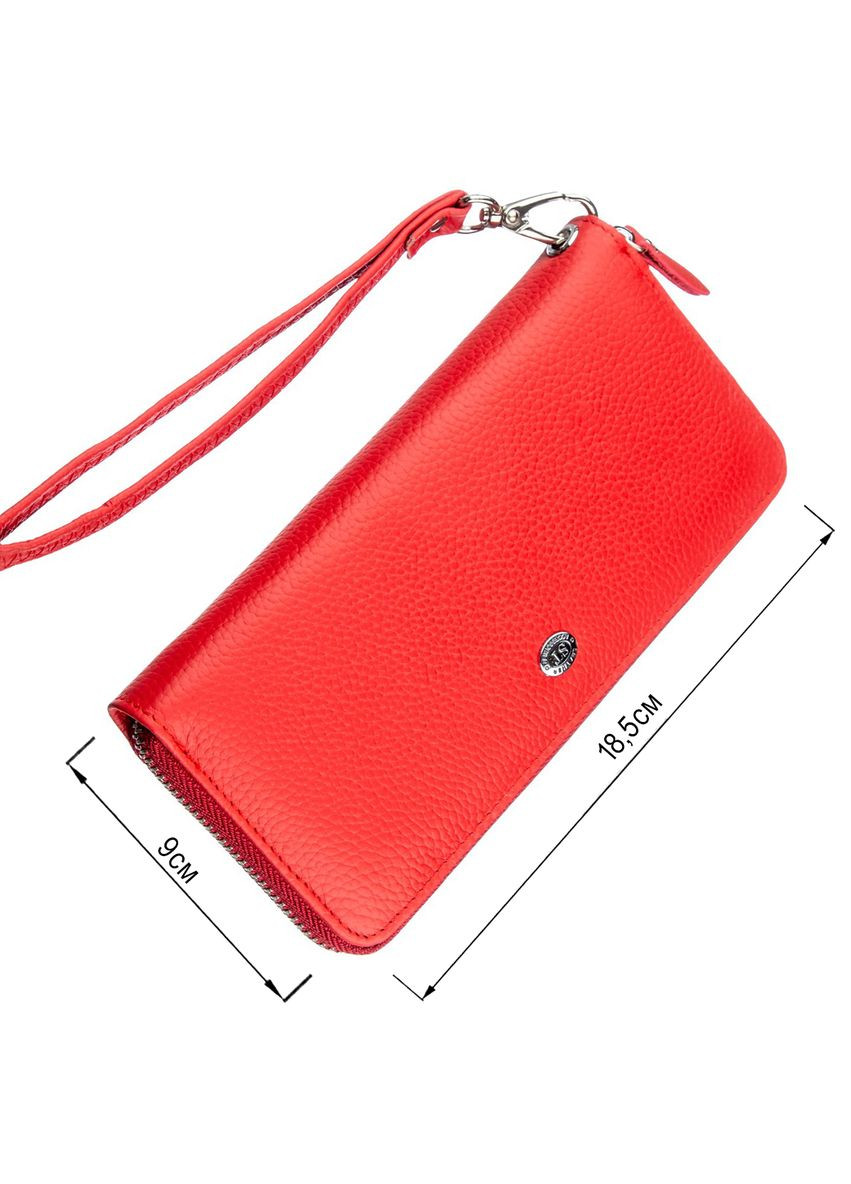 Женский клатч на молнии 9х18,5 см 18931 st leather (329196389)