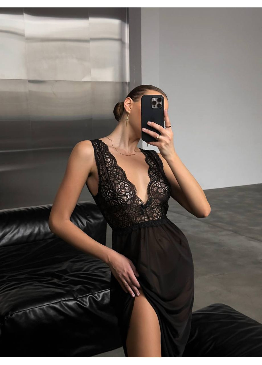 Сукня-комбінація чорна Vital-Textile 270/39 (361853707)