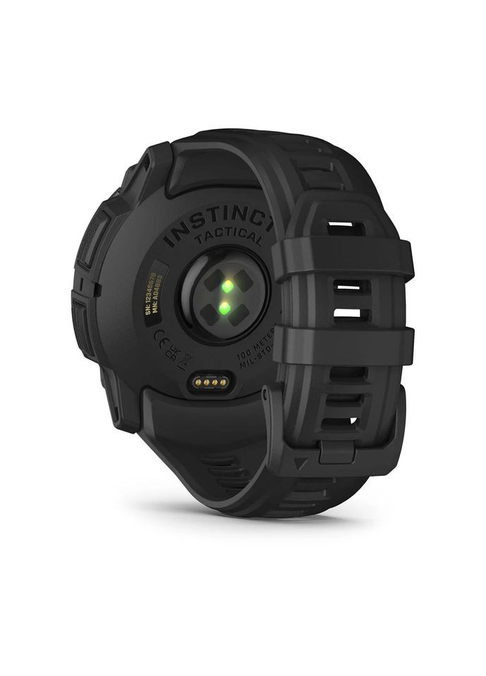 Смарт-годинник Instinct 3 50mm Tactical Solar Black with Charcoal Silicone Band (010-02935-90) Garmin (366831980)