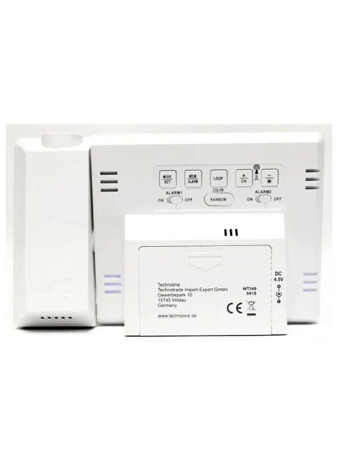 Настільний годинник (DAS301195) Technoline WT549 проекційний White (356149582)