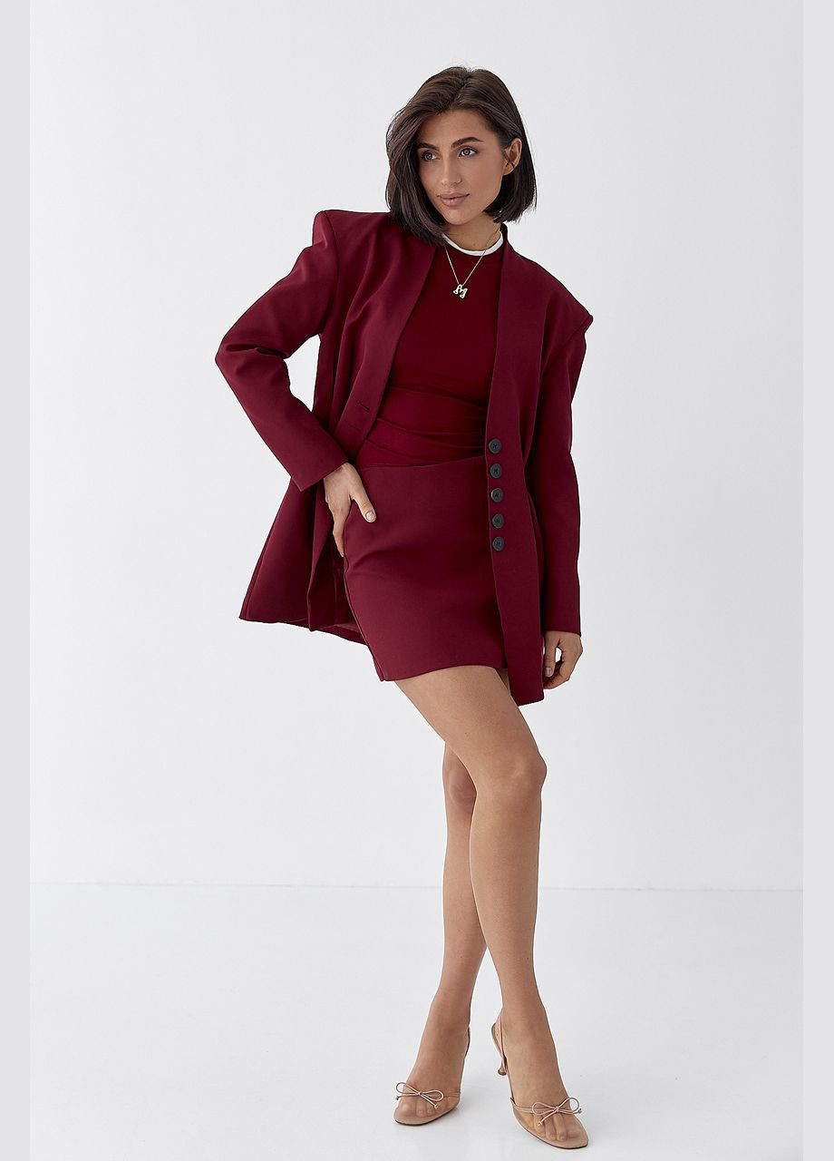 Жіноча класична міні-спідниця Lurex (322948606)