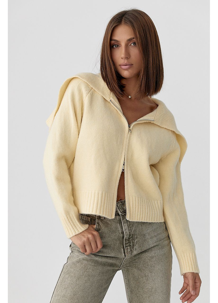 Бежевый демисезонный кардиган Lurex