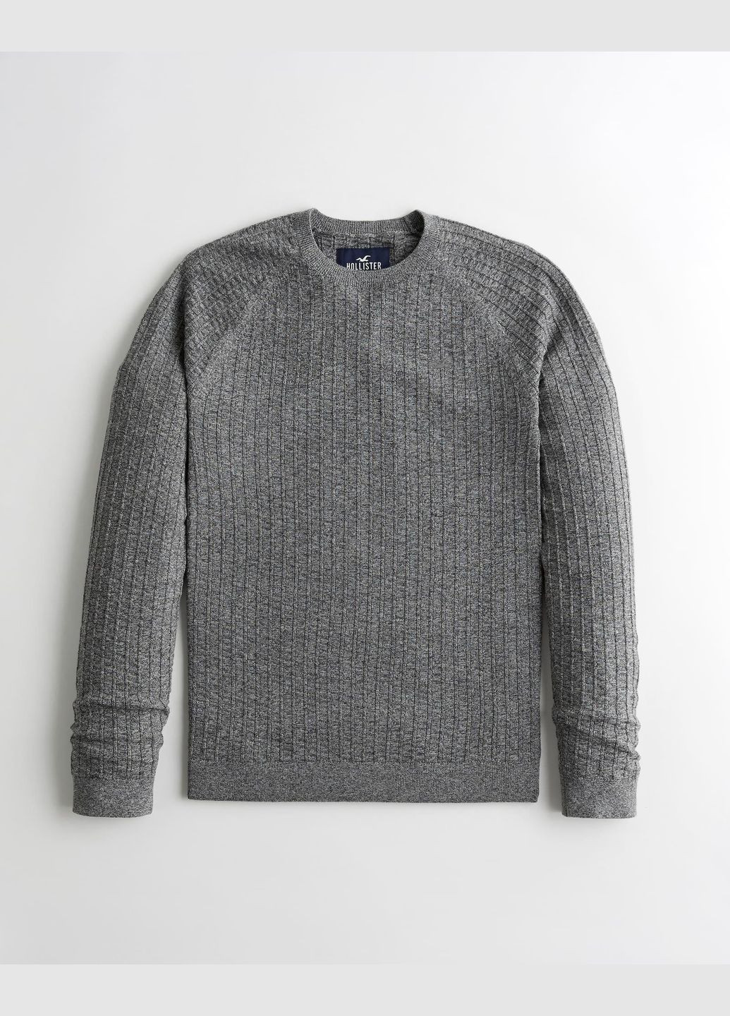 Серый демисезонный свитер мужской - свитер hc8353m Hollister