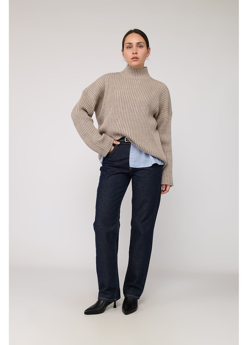 Бежевий зимовий светр жіночий колір бежевий цб-00285757 Yuki