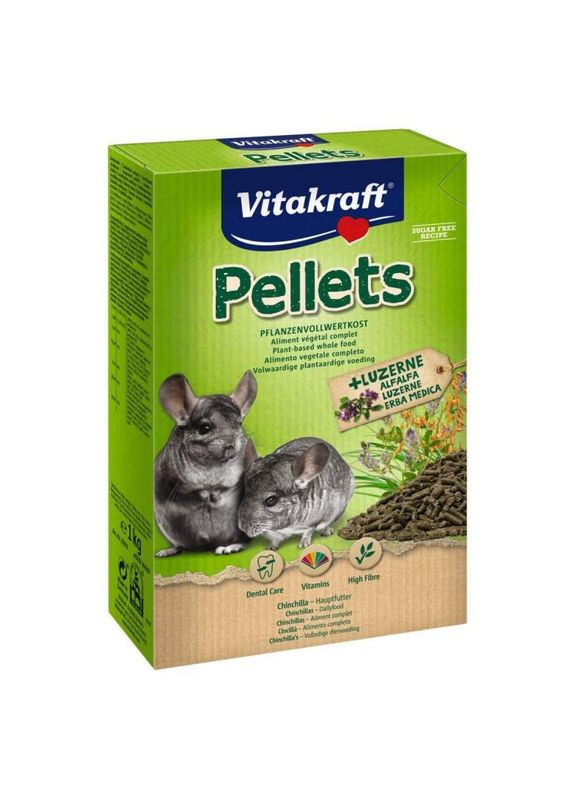 Корм для шиншилл в гранулах Pellets 1 кг (4008239250766) Vitakraft (327999929)