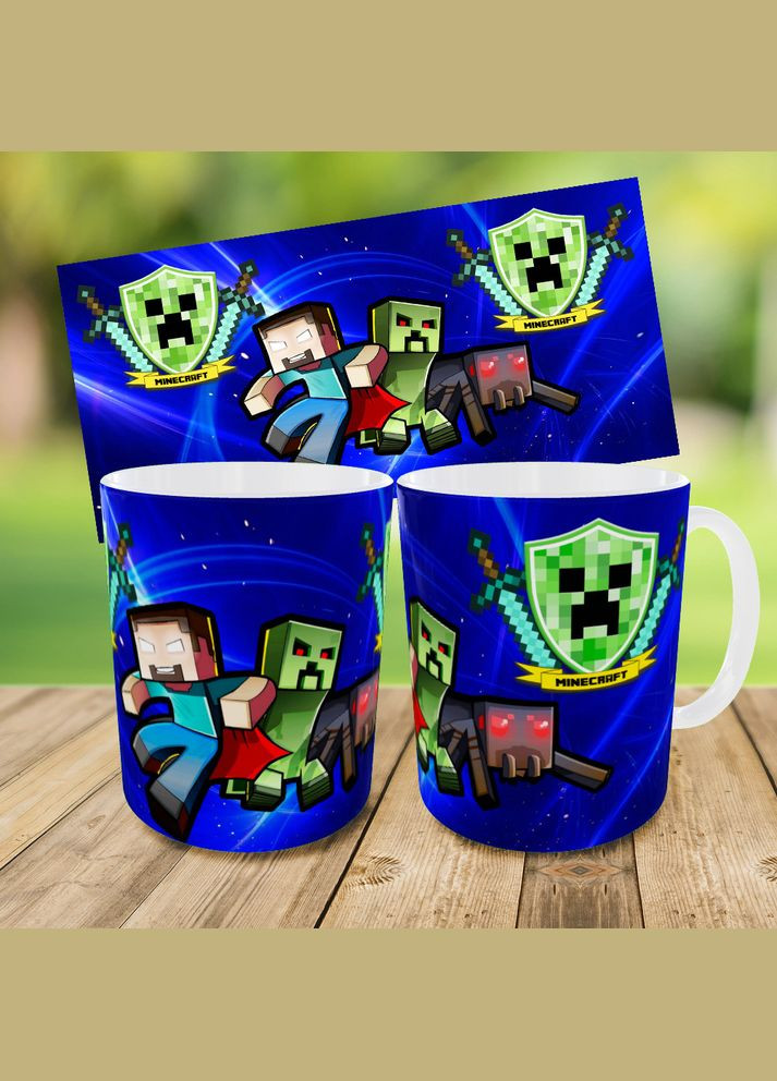 Набор: детская сумка-бананка+кружка Майнкрафт «Minecraft» 32х15см, бананка для мальчика через плечо на подарок (0288) No Brand (319760266)